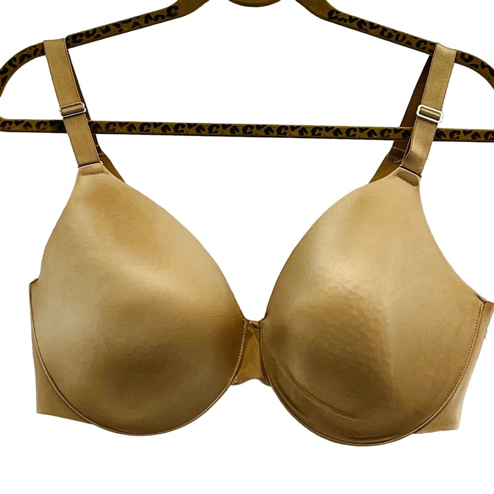 Soma 40DDD Vanishing Back Full Coverage Bra Nude Underwire Lined